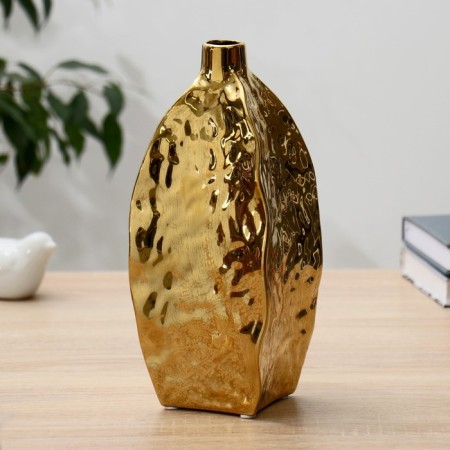 VAZA Ceramics Table "Olivia" d-2.5 cm H-25 cm, gold