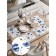 A set of napkins for setting the table “von with cornflowers”, rectangular, rounded edges, size 30x46 cm, 4 pcs
