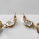 Earrings Assorted Vacanda Style, Oval, Brown color