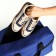 Road bag, textura, large size, blue color