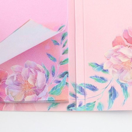Block of papers with a sticky layer of "love and happiness", 30 sheets-4