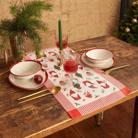 Path on the table New Year's Ethel Santa Claus 30x70 +/- 5 cm, 100% HL, sarzha 190 g/m2