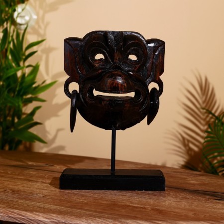 Mask "Hanuman" on a stand, Albezia 30 cm-1