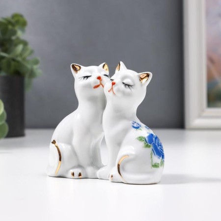 Souvenir "2 kitten in a flower" 7x8 cm-1
