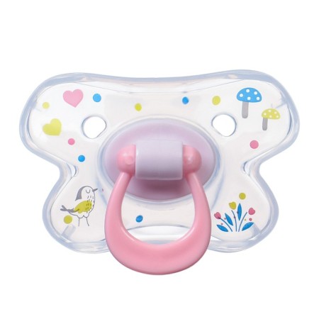 Nipple set - a dummy with a holder, SL, ORTD +12 months, with a cap "Bunny", pink-2