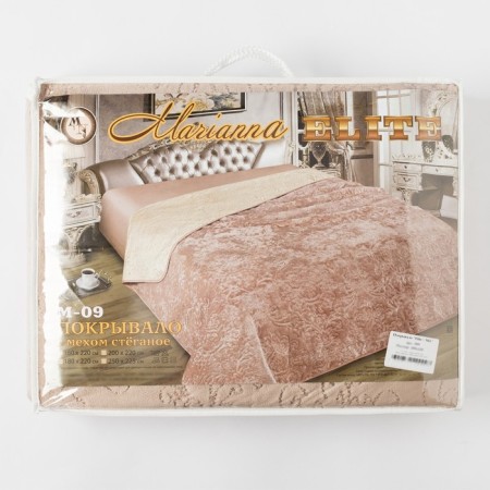 Elite blanket with fur, size 225x250 cm, PE100%-3