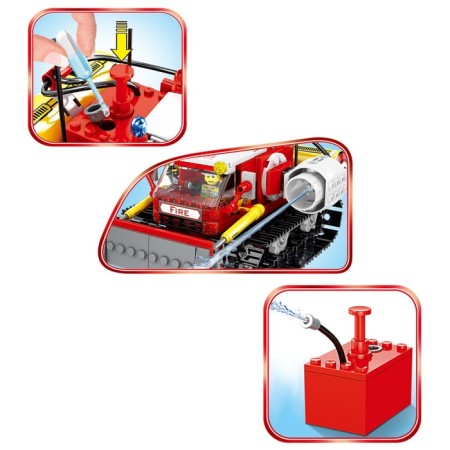 Designer Firefighters "Caterpillar All -terrain vehicle", shoots with water, 298 parts-1