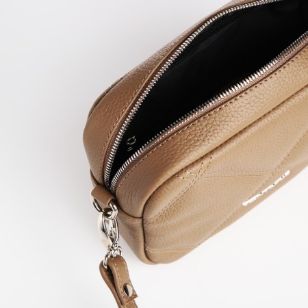 Women's bag over the shoulder Textura, small size, beige color-6