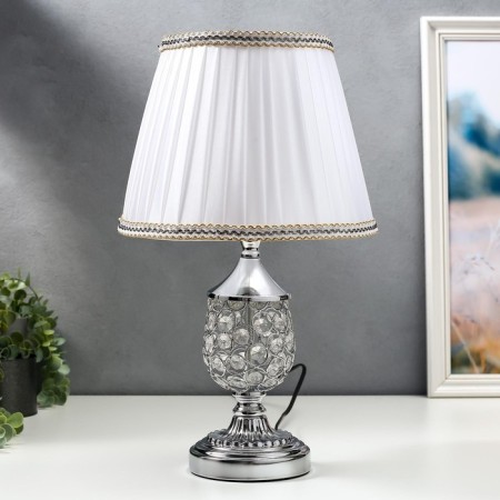 Table lamp 16433/1SL E27 40W silver 25x25x41 cm Risalux