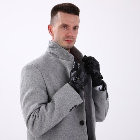 Gloves male, dimensionless, with insulation, black color-3
