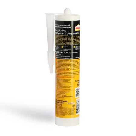 Sealant moment, silicone, universal, transparent, 280 ml-1