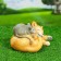Garden figure "Cat with the mouse Sleep" 30x18cm