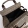 Road bag with lightning, external pocket, long belt, beige/brown color