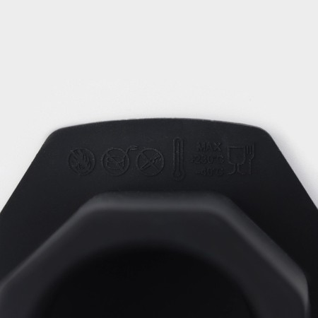 Ice form "Stack", 21.5 × 9 × 4.8 cm, 3 cells (5.9 × 5.5 cm) Black color-5
