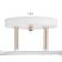 Linda chandelier 2x60W E27 white, gold 47x16x23cm