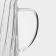Glass Glass "Jacob", 1.8 liters, glass in the kit
