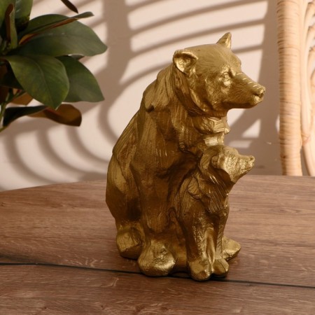 Souvenir "Bear with a teddy bear" aluminum 28 cm-1
