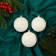 Set of balls plastic D-8 cm, 3 pcs "Novella Paroret" White