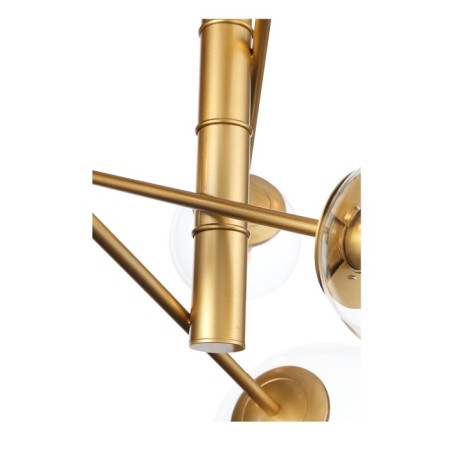 Suspension lamp ST LUCE. SL1150.203.08. Liora. 8x40 watts, E27, 65x65 cm, matte gold color-11