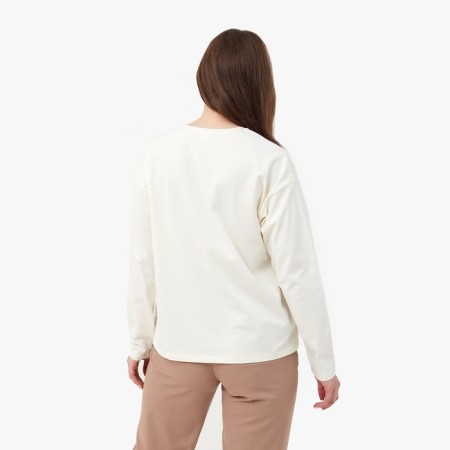 Women's Longsliva Minaku: Basic Line Ecryu Color, Rr. 48-2