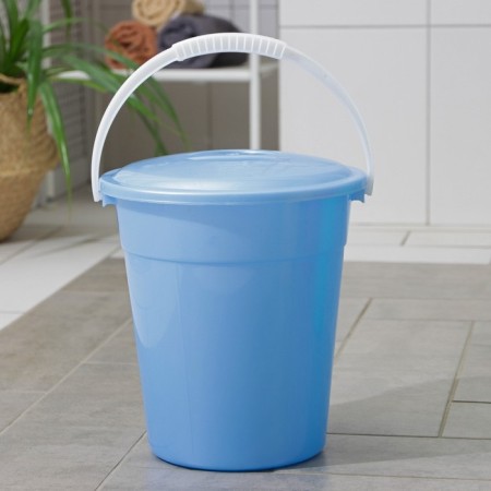 Food bucket with a lid "Euro", 8 liters, particularly resistant, mix color
