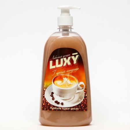 Cream-soap LUXY LUXY "Favorite Dessert" hot cappuccino with a dispenser, 1 liter-1