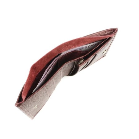 N/k wallet, button, pockets 4, depth/coins 1, departments 3, color Bordeaux metallic-3
