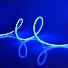 Flexible Neon Uniel, 8x16 mm, IP67, 15 m, 120LED/m, 10W/m, 2835, 24 V, glow blue