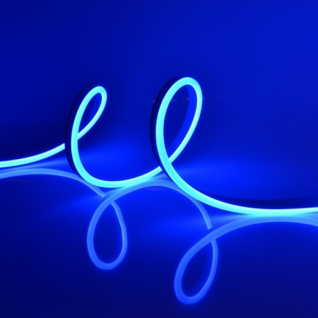 Flexible Neon Uniel, 8x16 mm, IP67, 15 m, 120LED/m, 10W/m, 2835, 24 V, glow blue