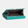 Women's wallet on magnets, green color