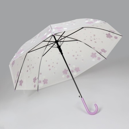 Umbrella - semi -automatic “flowers” ​​cane, 8 spokes, r = 45 cm, color mix-2