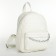 Women's backpack on lightning, white color