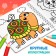 Coloring for kids children's “Lovely animals”, 100 pictures, on rings
