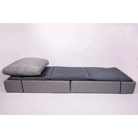 Armchair - Haundry -Carcass "Prime" with a cloak - a mattress, size 75 x 100 x 90 cm, Denim color-2