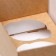 Box for 2 cupcake, craft, with a window 16 x 10 x 8 cm