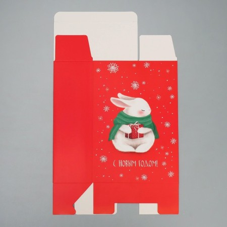 Folding box "Hare", 16 x 23 x 7.5 cm, New Year-6