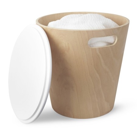 Stool Woodrow, 405 × 405 × 410 mm, color natural wood-4