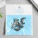 Bale with a suspension metal for creativity "Month" silver 3.4 cm