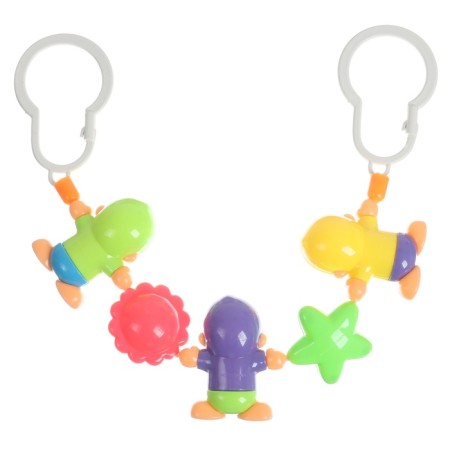 Stretching to a stroller/crib "monkeys", 3 toys, color mix, crush me-7