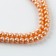 Glass beads, set 140 pcs., Size 1 pc. 6 - mm, orange color