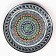 Largan Rishtan ceramics "Patterns", 36 cm, blue
