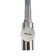 Accoona A9890T-3 kitchen mixer, single-leaf, flexible spout, 2 modes, gray
