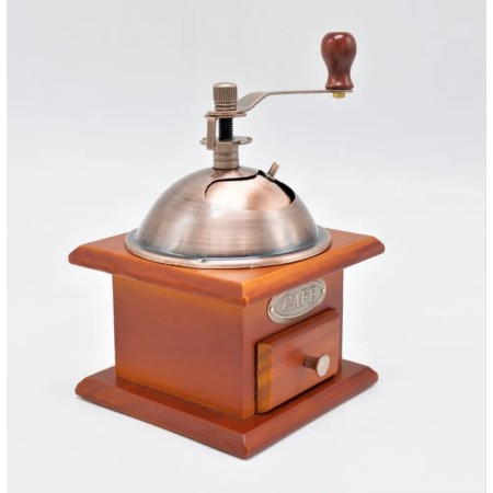 Manual coffee grinder, size 12.5x12.5x18.5 cm, brown color-3