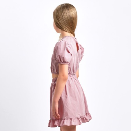 Комплект для девочки (топ, юбка) KAFTAN, размер 32 (110-116 см), цвет пудровый-1