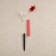 Garden lamp on the sunny battery "Red flower", 6 × 29 × 6 cm, 1 LED, glow white