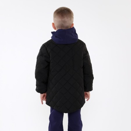 Children's jacket quilted, black color, height 110 cm-4