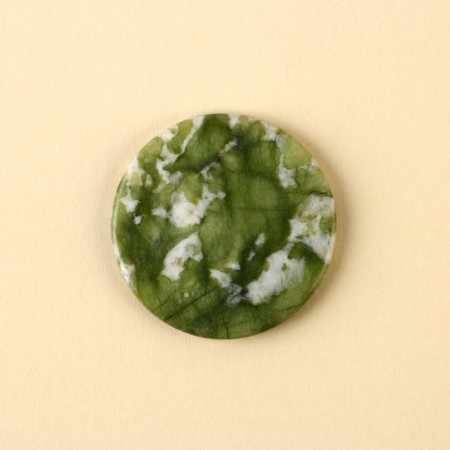 Scraper for facial massage round "Tender as a flower", 5 cm-1