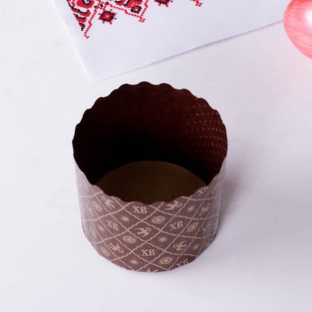 Paper form for cupcake, muffins and kulich "XV" 70x60mm-1
