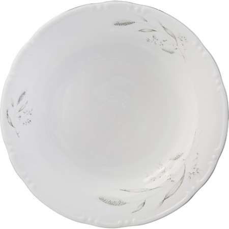 Deep Constance dish, decor "Silver ears, platinum laying", 31 cm