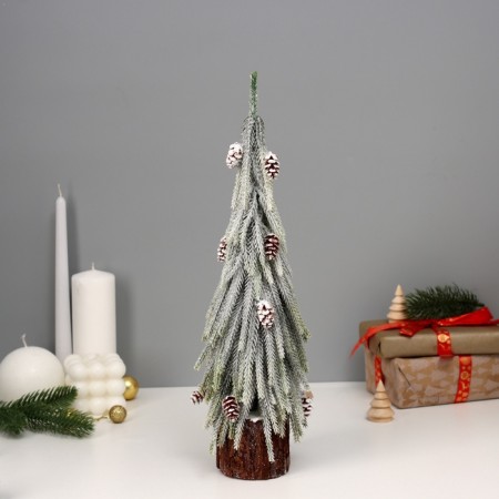Christmas tree decor "Long branches, in a pot" 38x12 cm